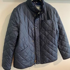 Crewcuts - size 10 Boys - quilted navy coat